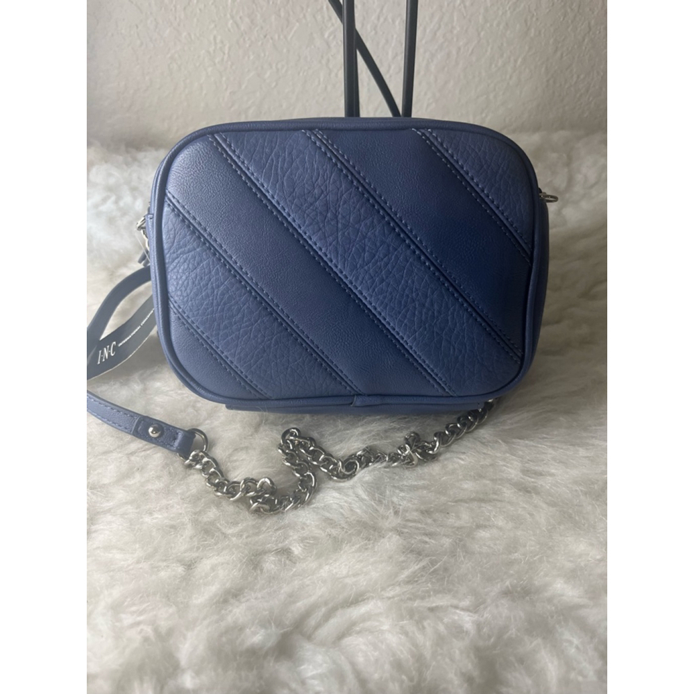 NWT INC International Concepts Seyenna small shoulder strap bag in blue.